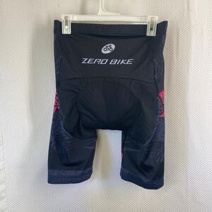 ZERO BIKE cycling shorts, black and pink, size XL New with tags
